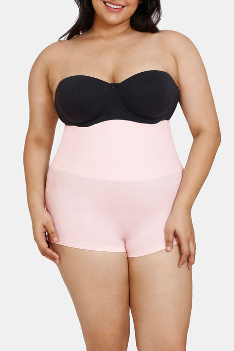 Zivame High Compression Seamless High Waist Boyshorts - Crystal Rose — image 7